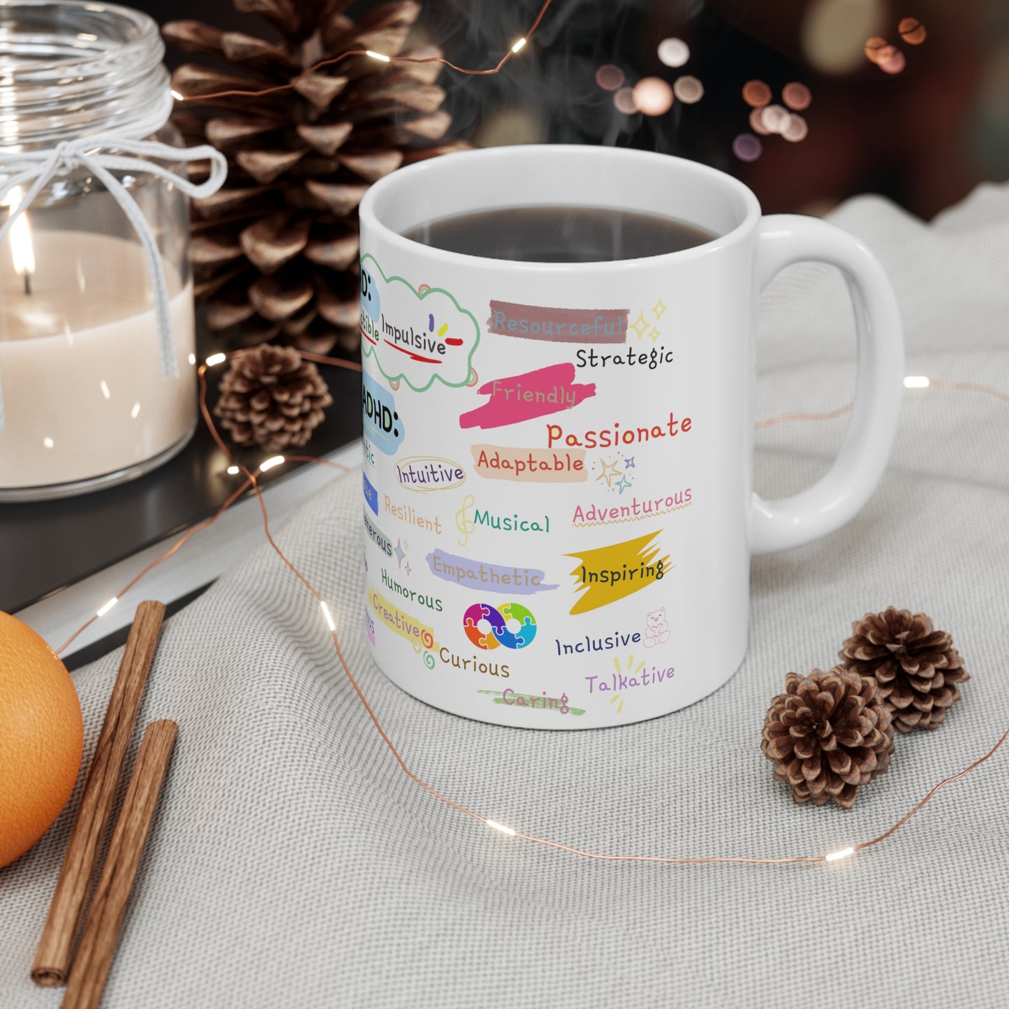 ADHD Strengths: Celebrating Positive Traits Mug - Fidget and Focus