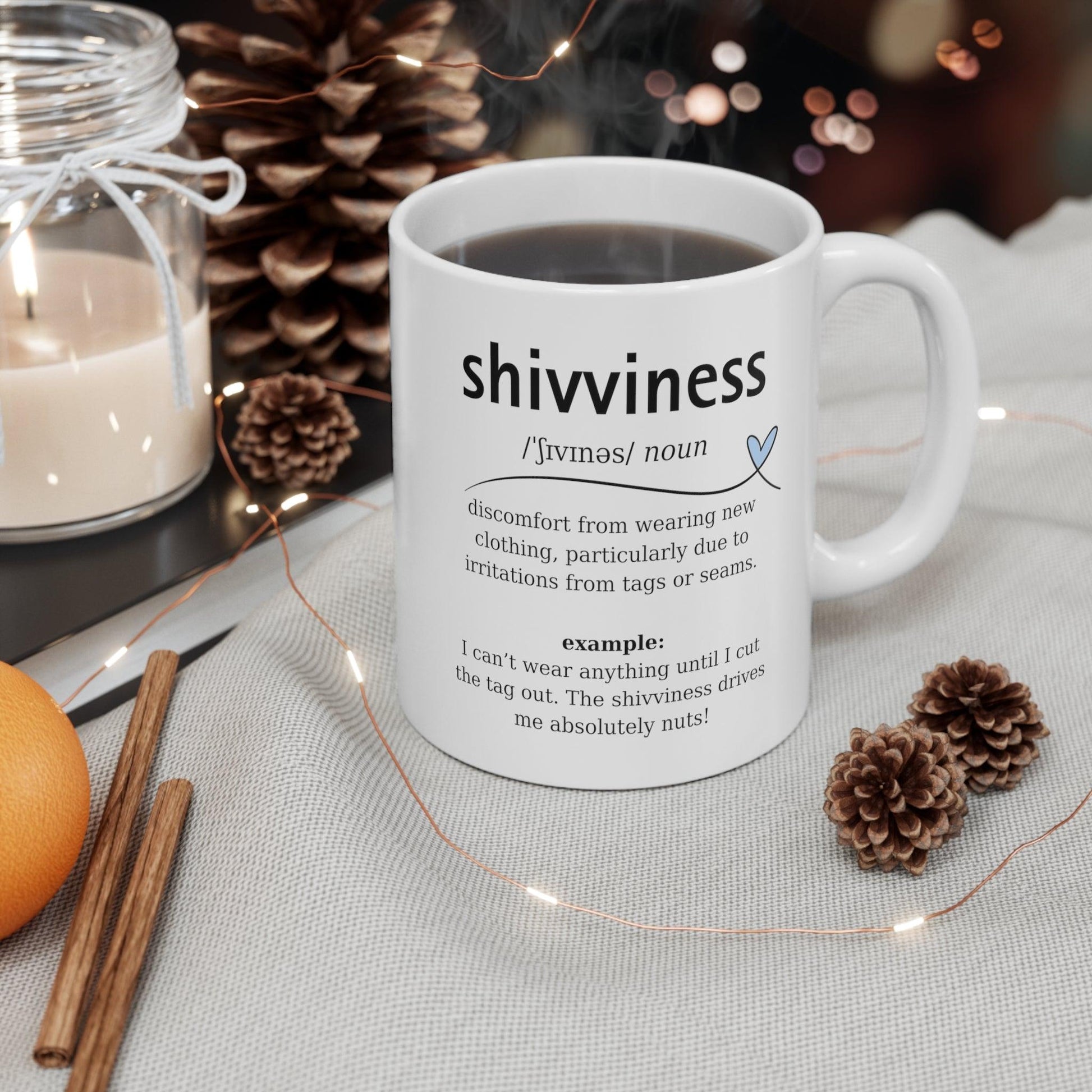 Shivviness Meaning: ADHD Dictionary Definition Mug - Fidget and Focus