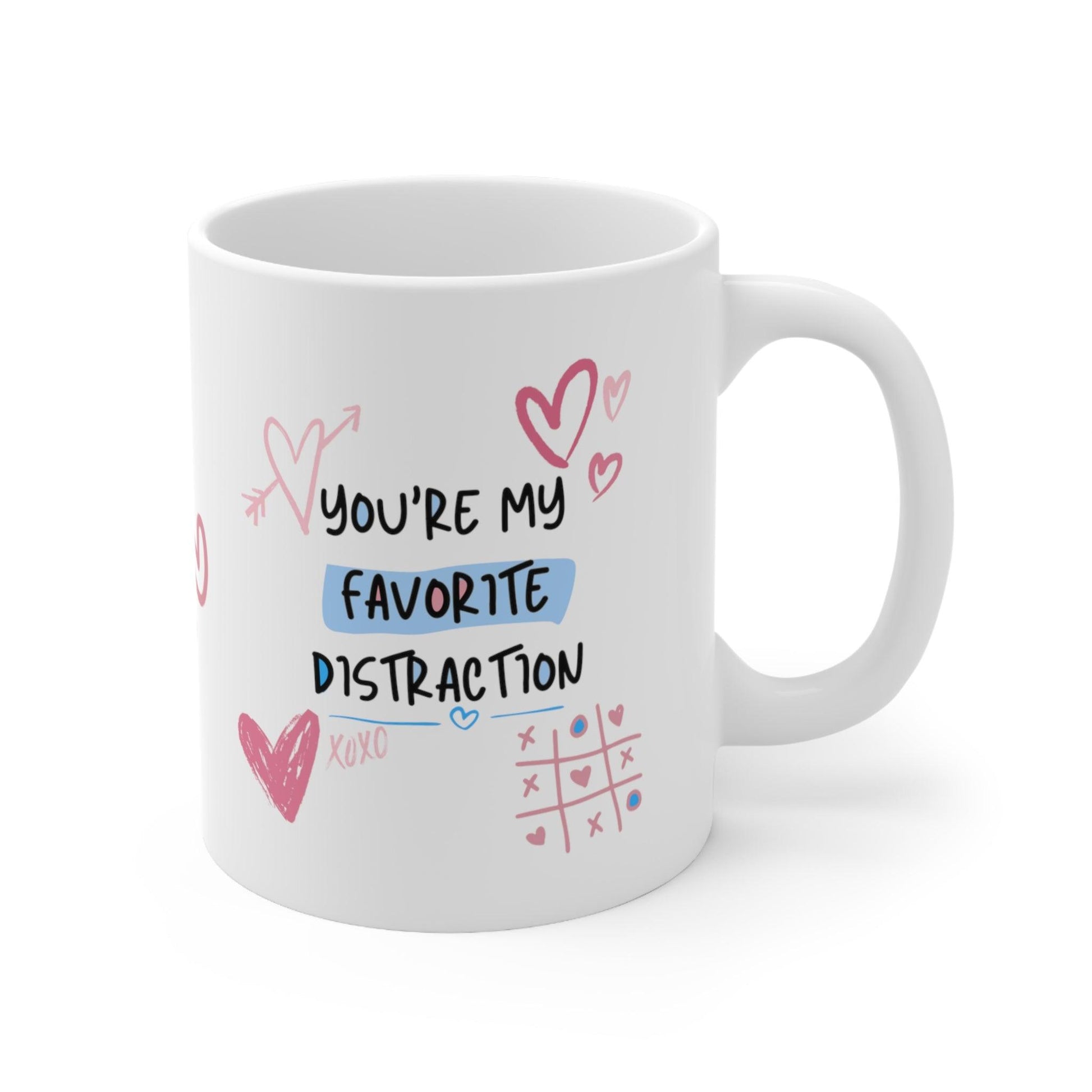 You're My Favorite Distraction - Cosy Valentine's ADHD Mug - Fidget and Focus