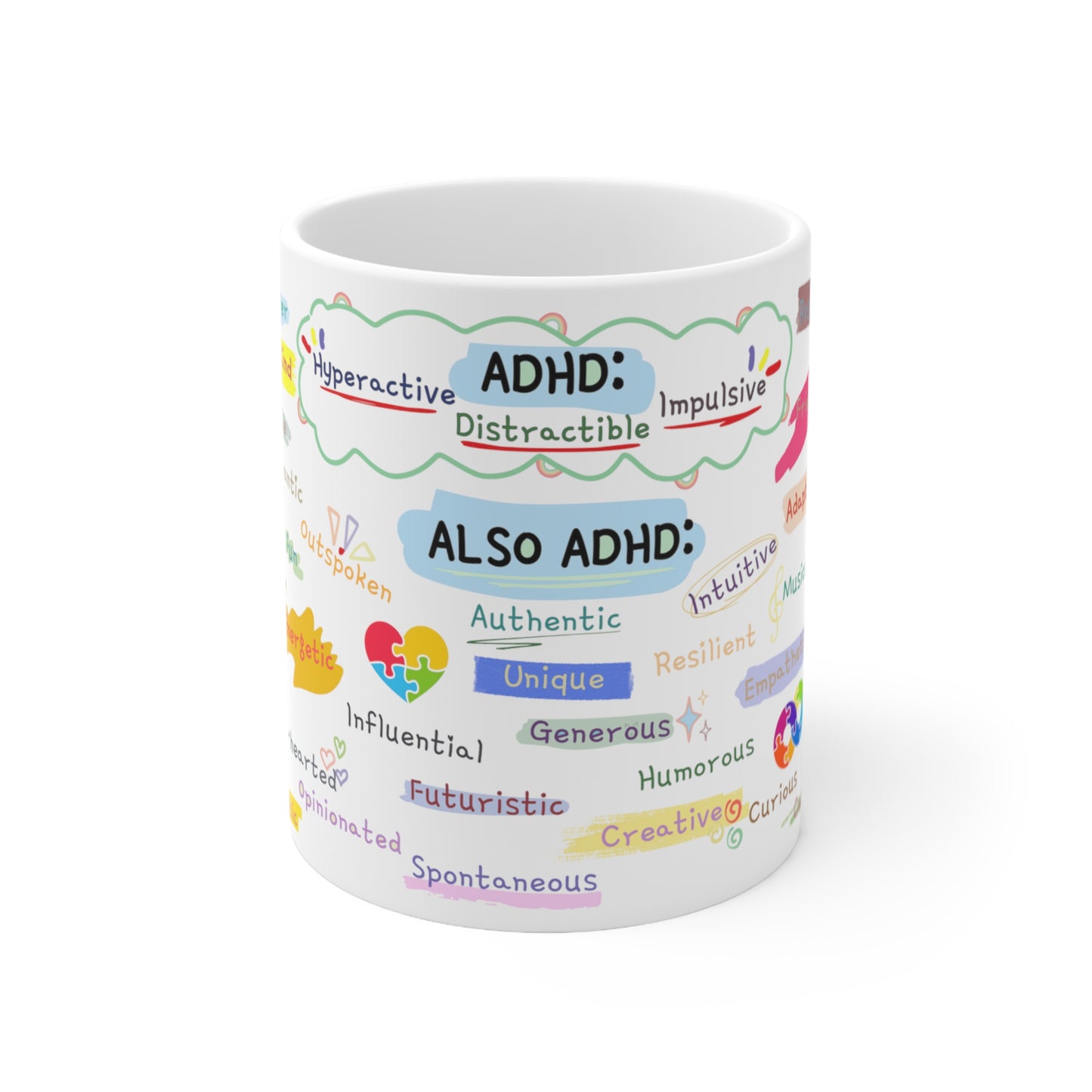 ADHD Strengths: Celebrating Positive Traits Mug - Fidget and Focus