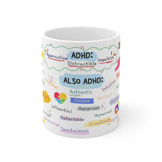 ADHD Strengths: Celebrating Positive Traits Mug - Fidget and Focus