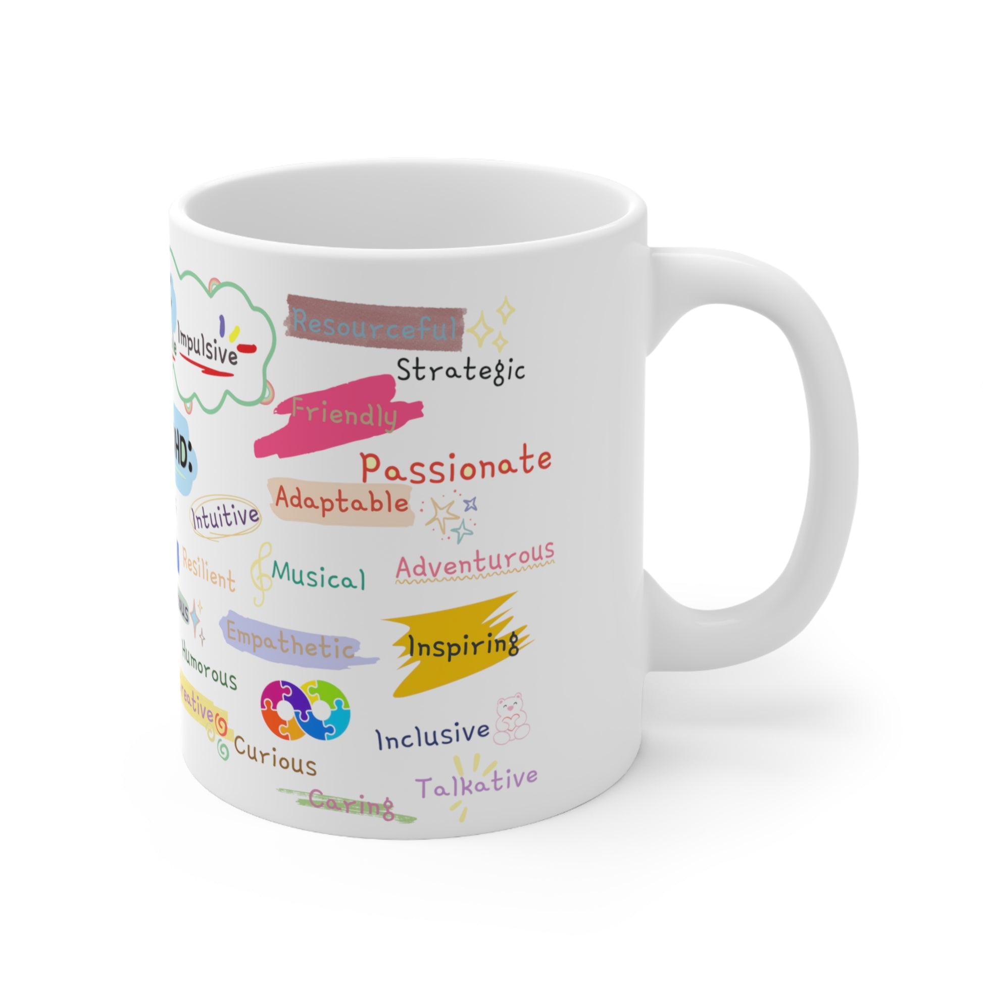 ADHD Strengths: Celebrating Positive Traits Mug - Fidget and Focus