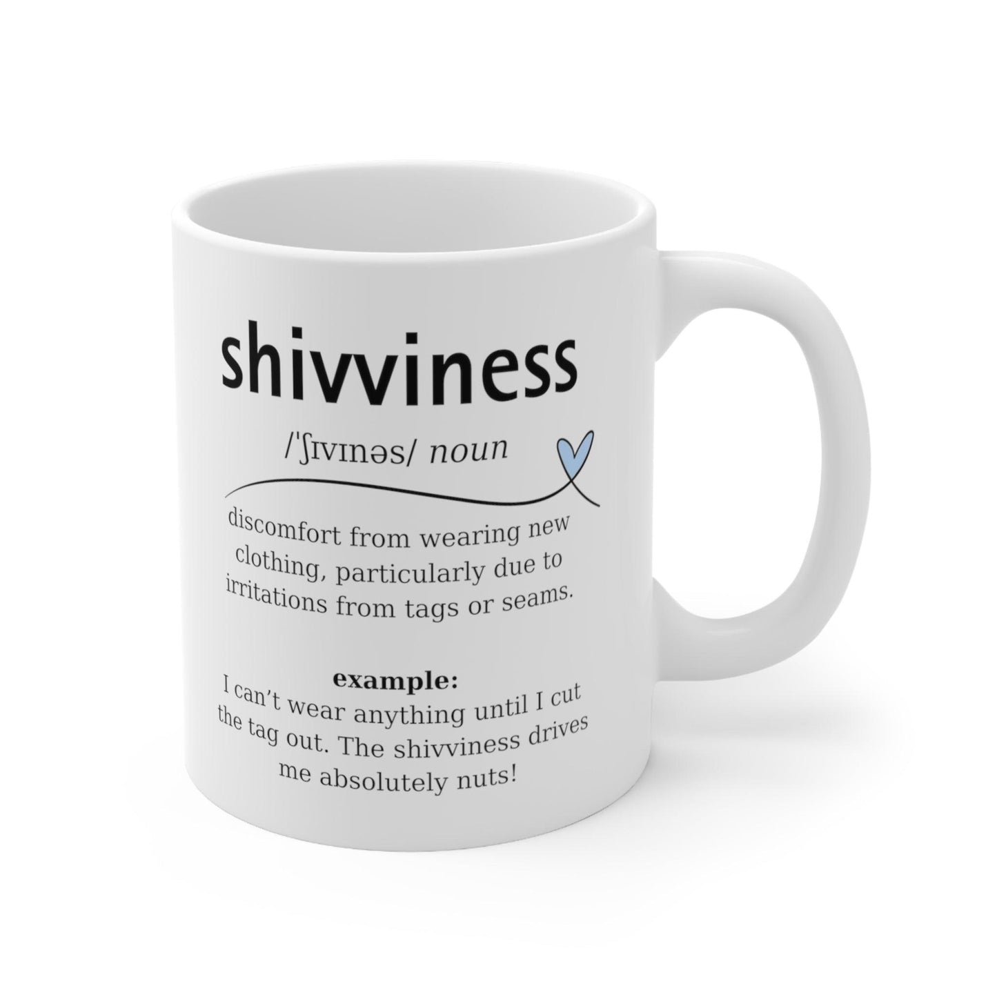 Shivviness Meaning: ADHD Dictionary Definition Mug - Fidget and Focus