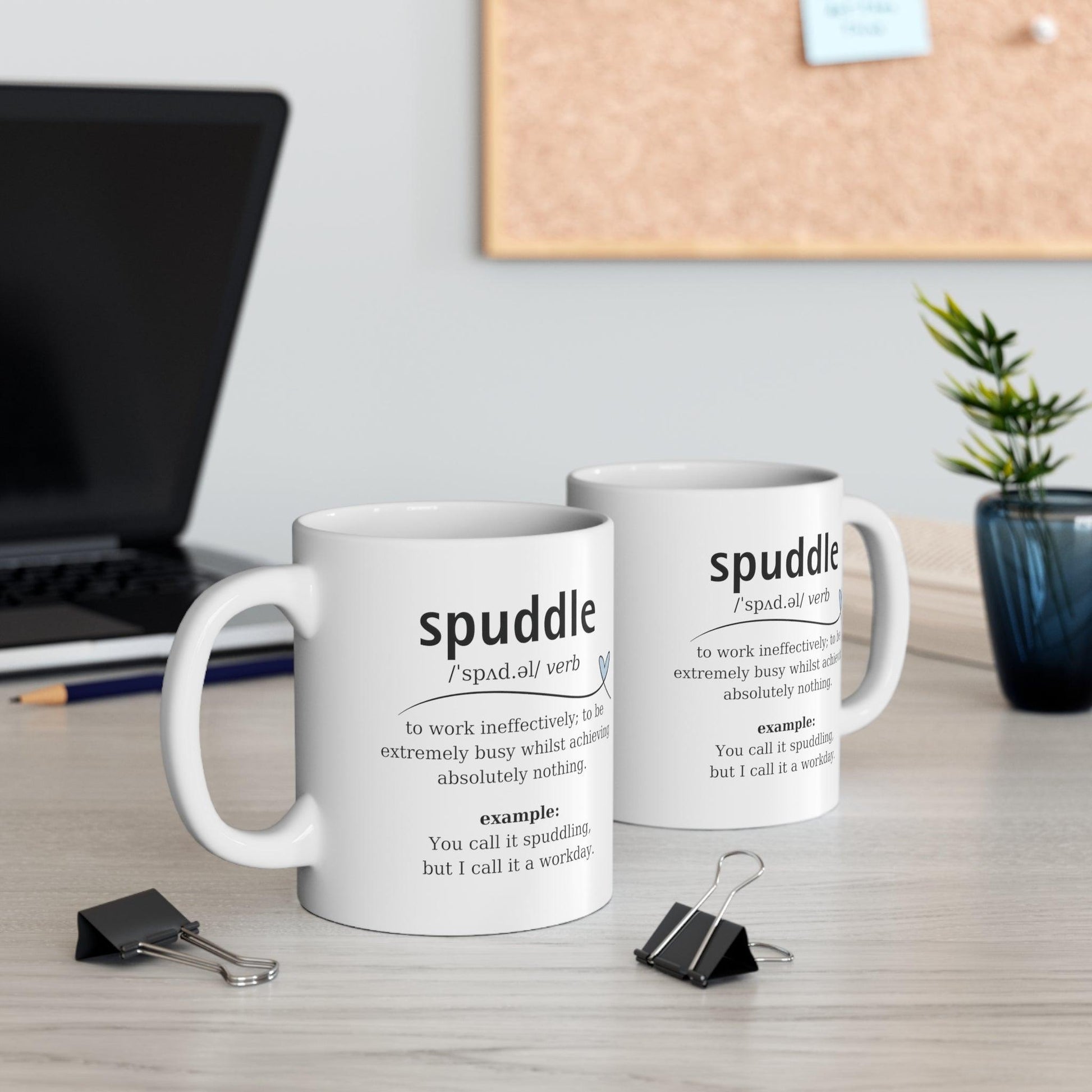 'Spuddle' Definition Mug - Embrace Unfocused Days - ADHD gift cup - Fidget and Focus