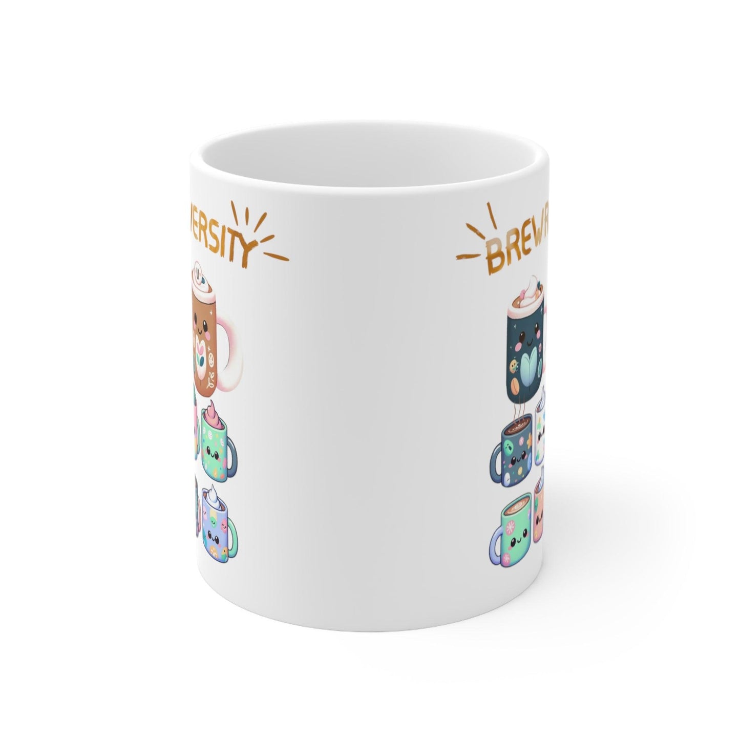 Neurodiversity Coffee Mug - 'Brewrodiversity' Cup for Inclusive Mornings - Unique Ceramic ADHD gift - Fidget and Focus